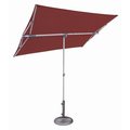 Capri Capri SSBU-5X7RT5T-P083 4.95 x 6.93 ft. Rectangle Balcony Umbrella in Deep Red SSBU-5X7RT5T-P083